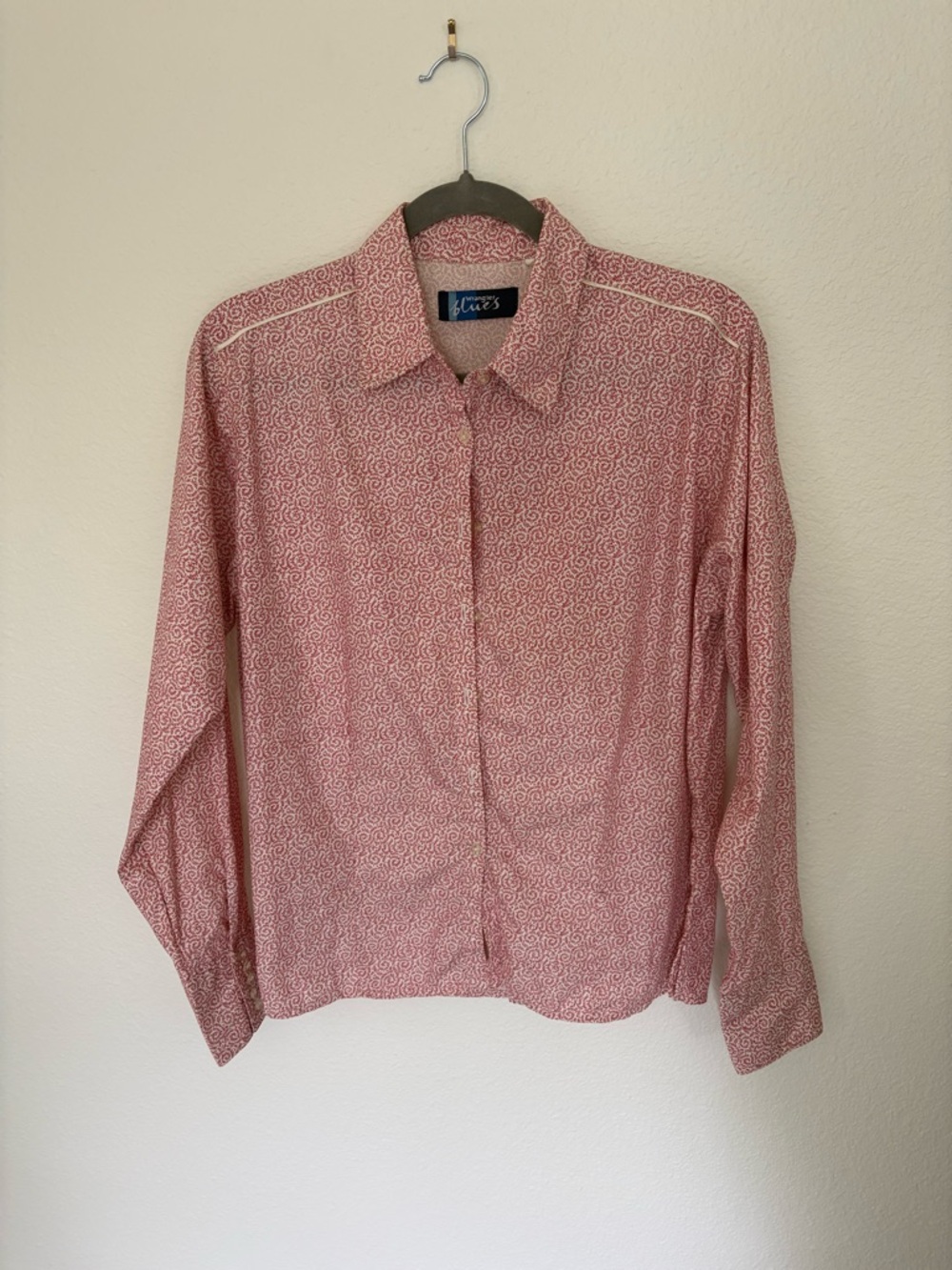 Wrangler Blues Red Ivy Long Sleeve Western Shirt